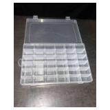 36-compartment clear plastic utility organizer