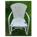 Vintage mid-century metal lawn chair