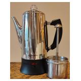 Betty Crocker stainless steel coffee perculator