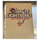 Vintage 1988 Winnipeg Jets Promotional Sign