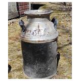 Vintage metal dairy milk can