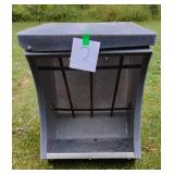 Gray poly wall feeder