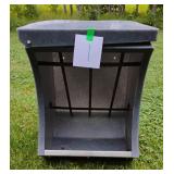 Gray poly wall feeder