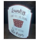 Laundry Sign (with stand or to hang)