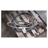 cylinder 4'X12' w/hoses & misc hoses