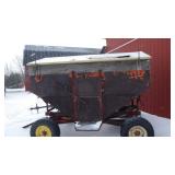 Gravity wagon appr 175BU on hvy running gear
