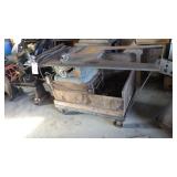 Sutton tool & die Table saw on rolling cart