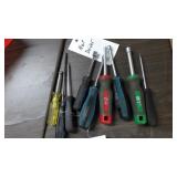 Nut drivers various sizes
