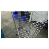 wire basket on wheels, plastic utility tote no lid