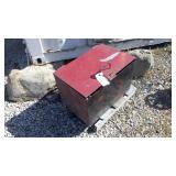 Metal cont 24'Lx16'x16' w/salvage brass pumps