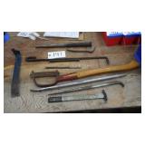 Pry bars various sizes