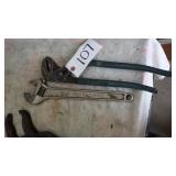 380mm adjustable wrench, 16' channel lock