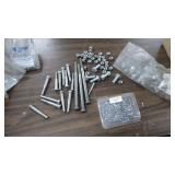 Lock nuts 7/16', 5/16' cap screws, 3- SS 8', &