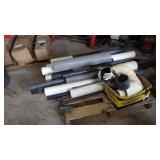 PVC plastic pipe various lengths & sizes