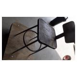 rolling cart 3' X 2'collapsible & metal chair
