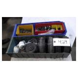 2- 6'x2' cart wheels. misc casters, &