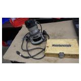 Porter Cable electric router, & router bit set