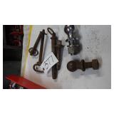 4-hitch pins, 1- 2 5/16 ball hitch, 1 ball hitch