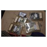Finishing nails, double threaded bolts 90 Degree