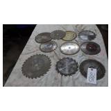 saw blades appr 10, various sizes
