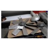 Orchard sprayer blower application fans