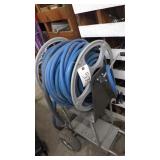 Rewind hose reel on tow cart 3/4' hose