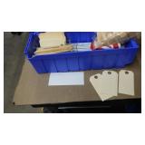 Misc plastic bags & containers & labels