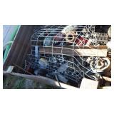 Salvage steel w/steel crate