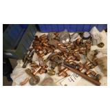 copper fittings misc sizes and types, &