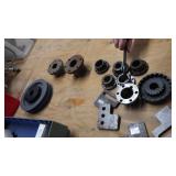 Pulley 2 belt, 8- pulley bushing flange
