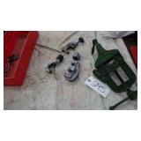 Erie tool works portable vice, pipe cutters