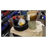 Oil pan funnels, Oil filter clamp, relay switch