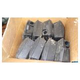 Alligator clips NEW, & 8-used bait stations