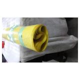 part roll yellow plastic 40'Wide