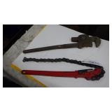 24' Pipe wrench Drop Forged steel,