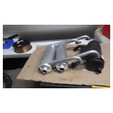 3 exhaust manifolds for sprayers w/mounting bkts