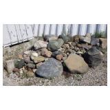 Pile of stones Not on a skid