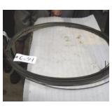part roll Black plastic coated wire