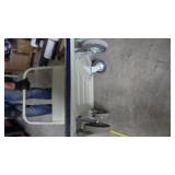 rolling metal folding cart appr 2' X 36'