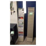 2- Metal display racks appr 20 sleeves appr 5'