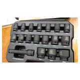 18pc impact socket set Powerbilt 10mm-32mm