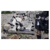 Grey flat landscape stone 3 piles