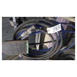 3/8 blue high pressure line, black line w/valve