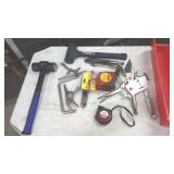 Asst Tools-Vice Grip, Tape Measure, Wrench, Mallet