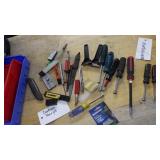 Nut drivers various sizes, asst razor knives