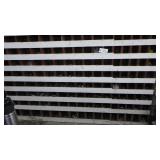 White Rack including misc size bolts various types