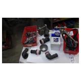 Bungee Cords, filters, plastic pipe fittings 1.5'
