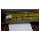Yellow 18 tray metal box