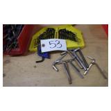 Allen keys & drill bit holders w/ a few drill bits
