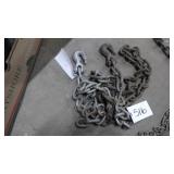 1- 13' chain 2 hooks, 1- 6' chain 2 hooks